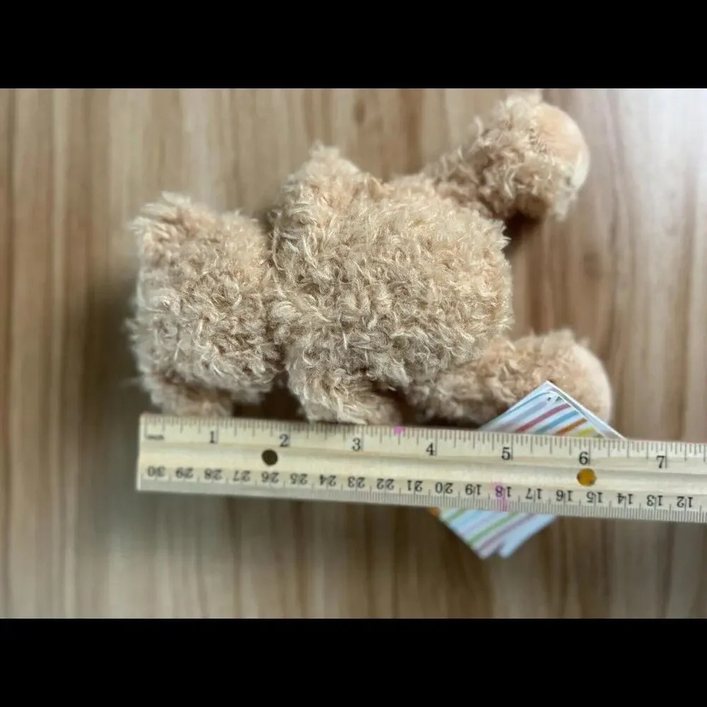 Plush Animal Toy Fynn Teddy Bear, 7" Beige - Picture 3 of 4